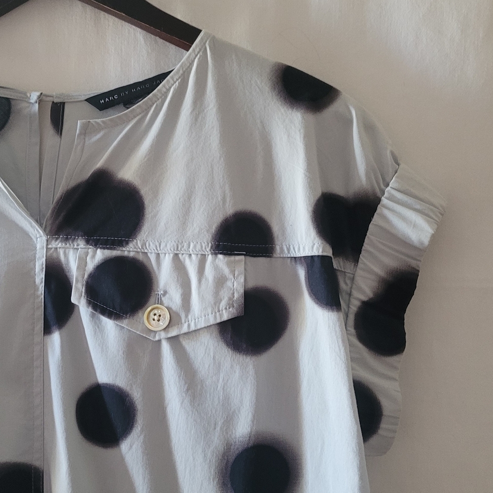 Marc by Marc Jacobs Light Blue Polka Dot Cap Sleeve Dress